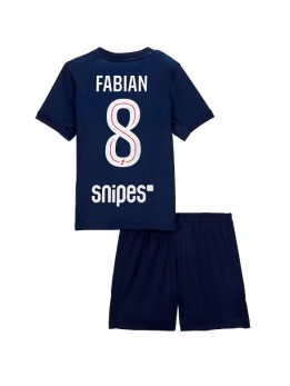Paris Saint-Germain Fabian Ruiz #8 Replika Hemmakläder Barn 2025-26 Kortärmad (+ byxor)